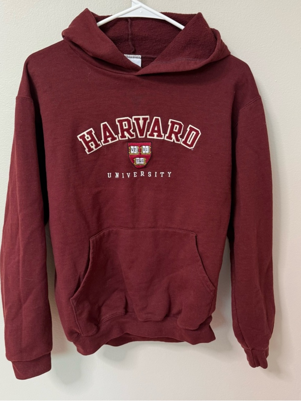 Harvard Crimson Champion Eco Youth YXL 14-16 Pullover Hoodie Sweatshirt